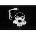 Fashionable white USB 2.0 Flower Shape 4 Port USB Hub
